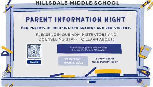 Parent Information Night 4/2/2025